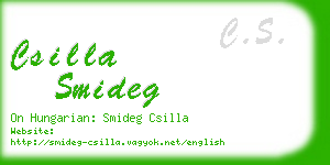 csilla smideg business card